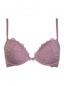 Sujetador malva push-up, Roses Lace