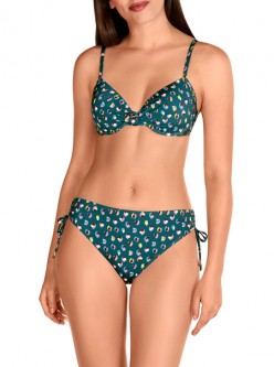 Bikini Copas Manchas Turquesa