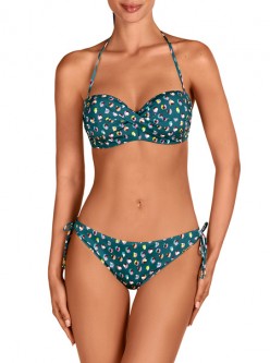Bikini Bandó Manchas Turquesa