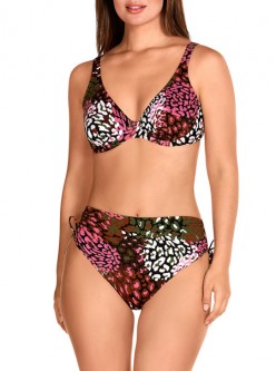Bikini con aros de capacidad y escote