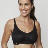 Sujetador triangular sin aro Comfortwear negro