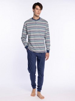 Pijama largo de algodón Refinement