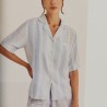 Pijama corto camisero Rayas.
