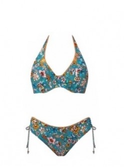 Bikini reversible con aros Tahiti.