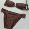 Bikini bandó marrón Vela
