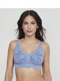 Sujetador triangular azul One & Lace.