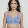 Sujetador triangular azul One & Lace.