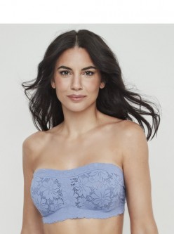 Sujetador bandó azul One & Lace