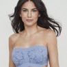 Sujetador bandó azul One & Lace