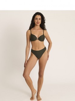 Bikini push-up verde kaki Solstice
