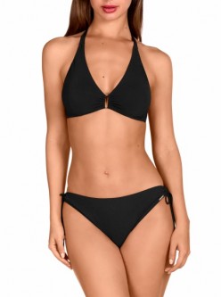 Bikini triangular negro.