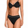 Bikini negro piqué.